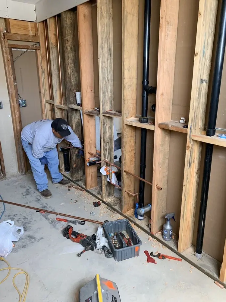 Commercial rough-in plumbing for Trenchless Sewer Repair in Calverton